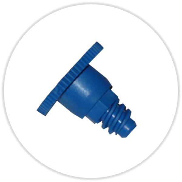 Schraube zu Distanzstück Set 21 mm für Abschlagbrett, glasfaserverstärkter Kunststoff, hellblau