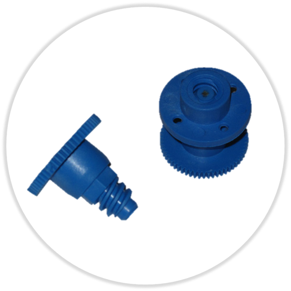 Distanzstück Set 21 mm für Abschlagbrett, glasfaserverstärkter Kunststoff, hellblau