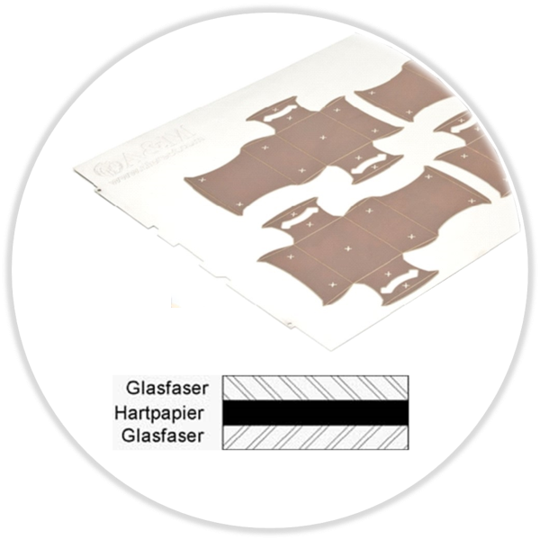 Pertinax XXL Hartpapiertafeln beidseitig glasfaserversträrkt 0,40 x 1060 x 1060 mm