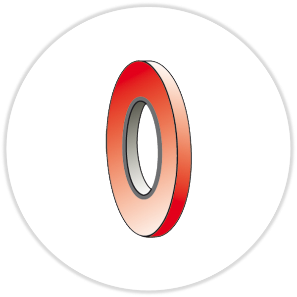 Profitape 50µm, rot, 3 mm x 25 Meter
