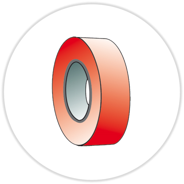 Profitape 50µm, rot, 12 mm x 25 Meter