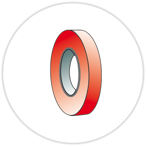 Profitape 50µm, rot, 6 mm x 25 Meter
