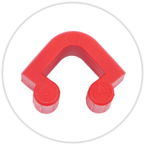 Edgeprotec Kantenschutzecken für 15 mm Holzstärke rot