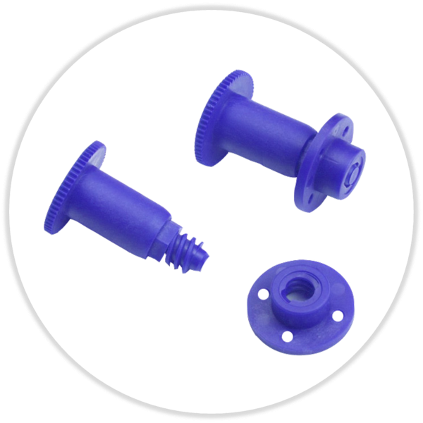 Distanzstück Set 45 mm, glasfaserverstärkter Kunststoff, hellblau