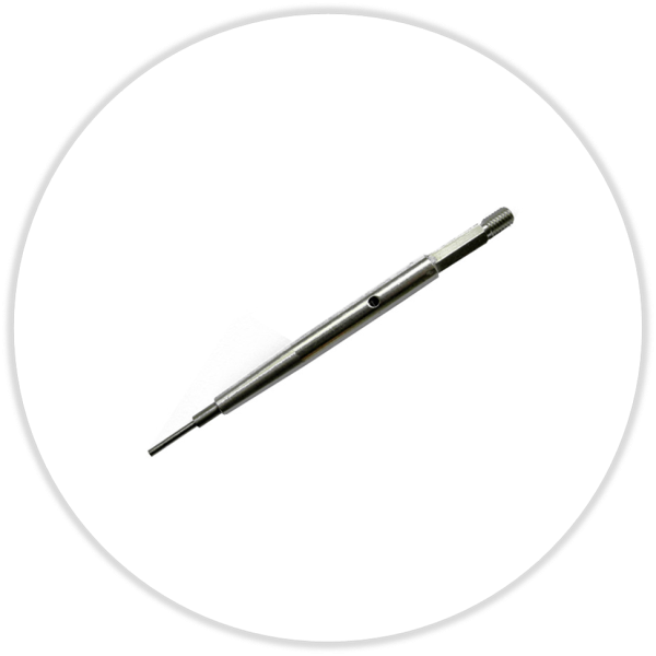 Unterstift SP 115 mm, schlanke Ausführung D = 8 mm mit 2 Spitze