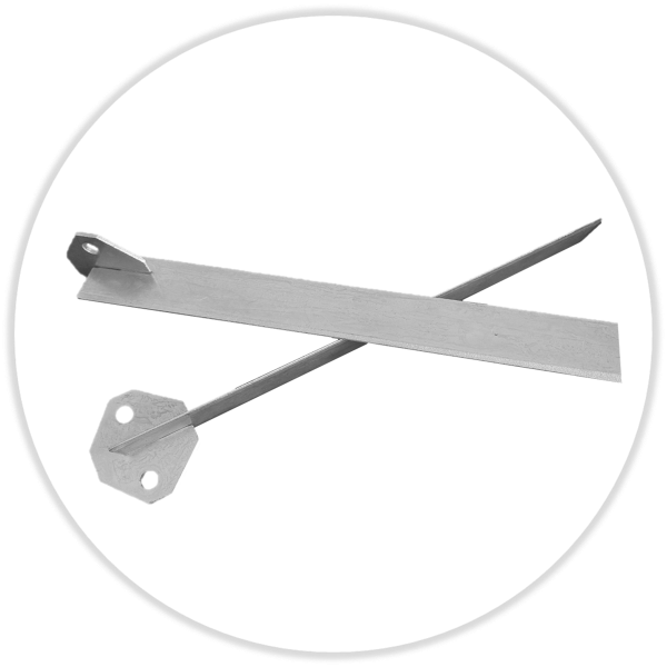 Bogenteiler / Trenn- und Seitenmesser untere Ausbrechform Holzstärke 12 mm Länge 100 mm Sonderausführung ohne Fase