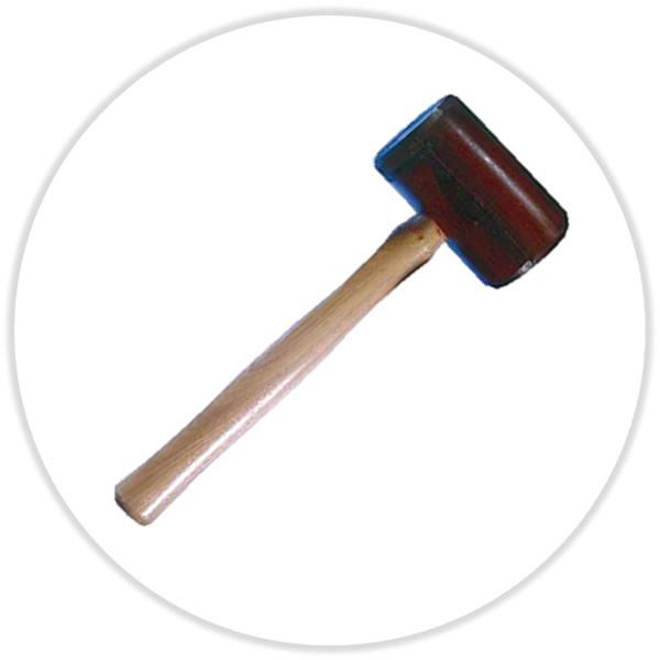 Rohhauthammer Tönnchenform, Kopf 10,5 x Ø 6 cm, 550 g