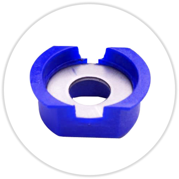 Speedmount plus hellblau mit Rundloch 12 mm
