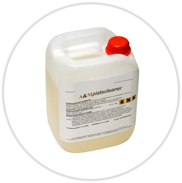 A&Mplatecleaner Stanzplattenreiniger appelfresh10 Liter Nachfüllgebinde KunststoffUN-Nr. 1993 GGVS Kl. 3 F1 III!!!Unfallmerkblatt!!!