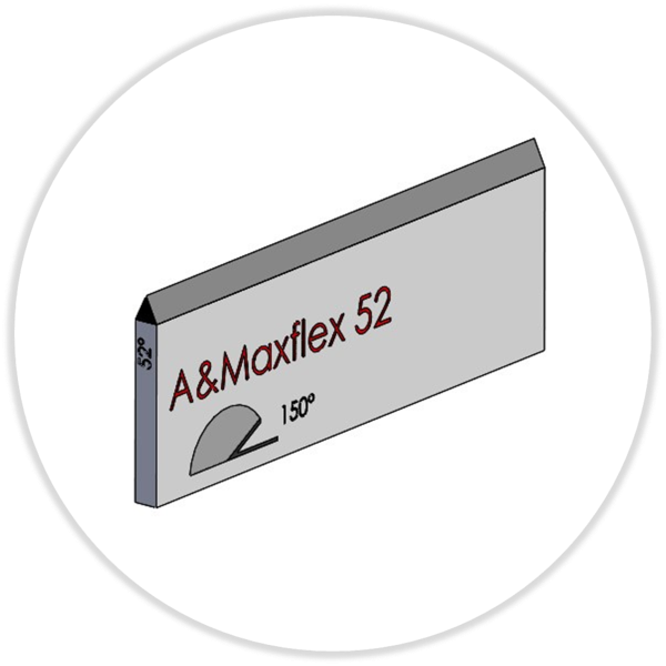 3pt A&Maxflex 52° Schneidlinie, 23,80 mm, Meterware