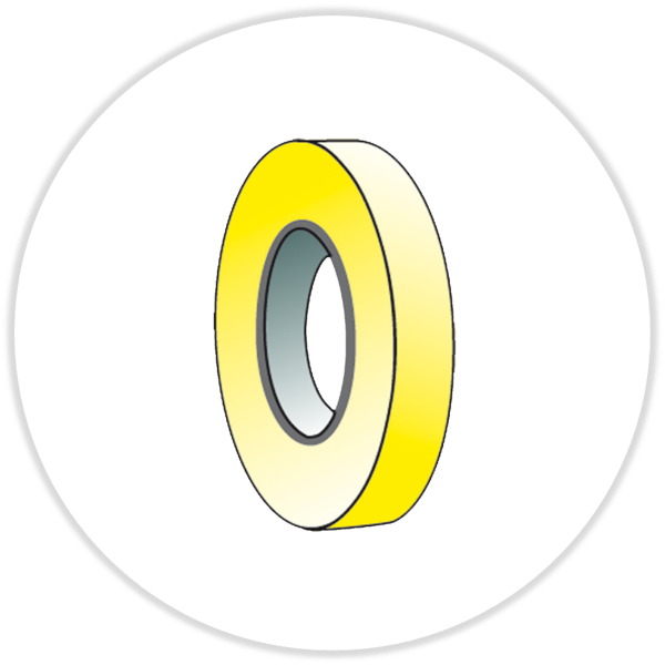 Profitape 80µm, gelb, 6 mm x 18 Meter