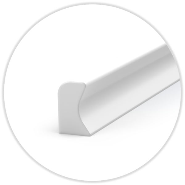 NK-Profil NR-B   7,25 x 5,0 mm 70° Shore white
