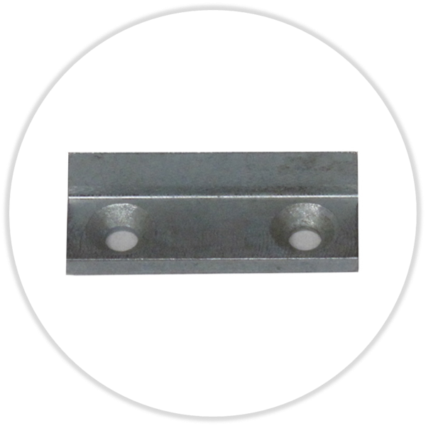 Stützwinkel für Rotationslinien zum Aufschrauben 14 x 40 mm