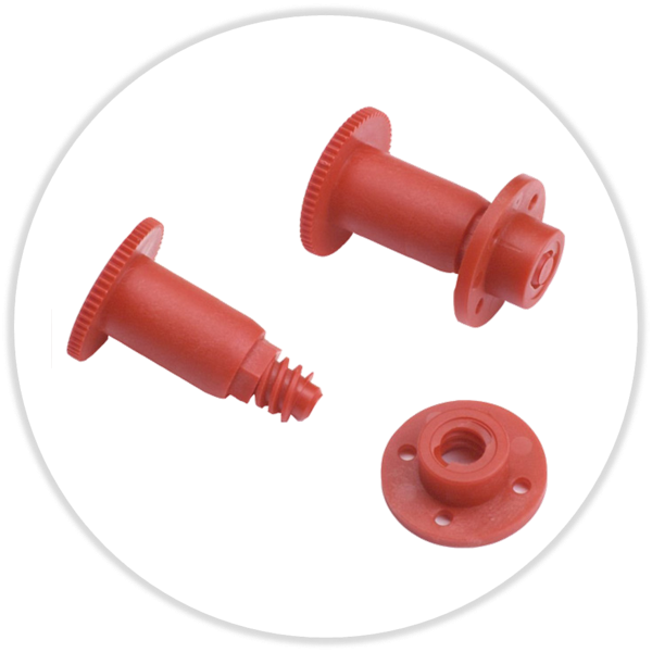 Distanzstück Set 45 mm, glasfaserverstärkter Kunststoff, rot