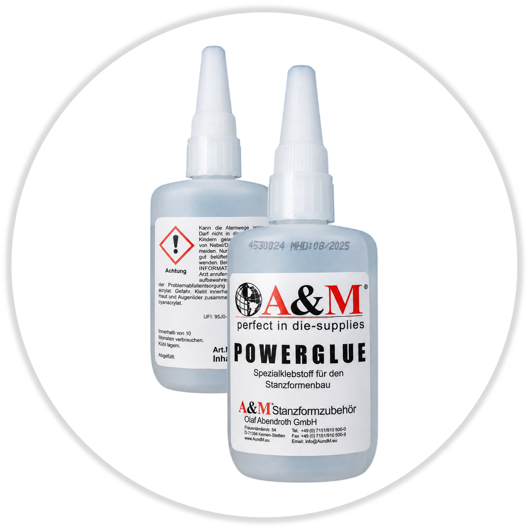 A & M Powerglue Einkomponenten-Spezialklebstoff für sekundenschnelle Klebungen Flasche 50 g