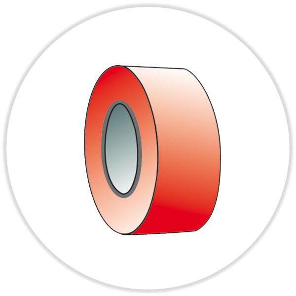 Profitape 50µm, rot, 20 mm x 25 Meter