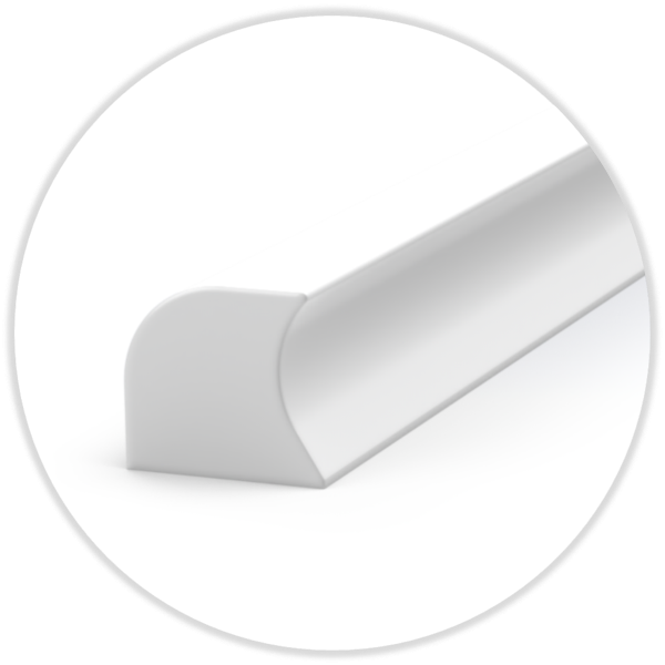 NK-Profil NR-B   7,25 x 8,0 mm 70° Shore white