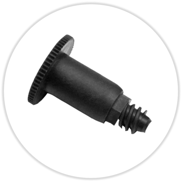 Schraube zu Distanzstück Set 50 mm, flacher Kopf, glasfaserverstärkter Kunststoff, schwarz