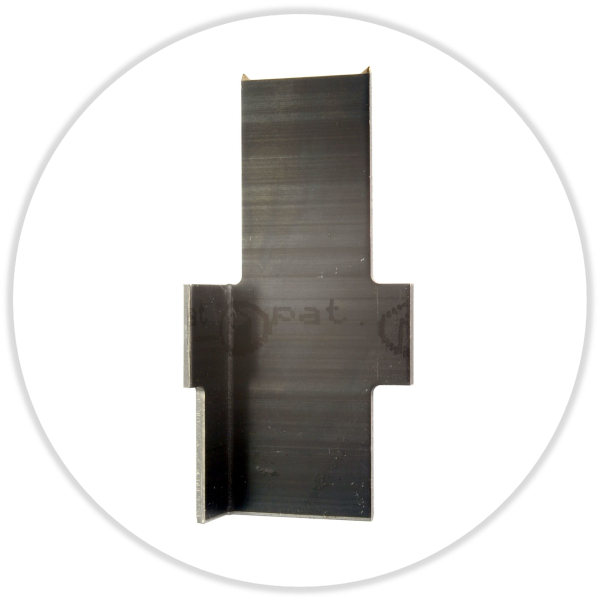 Ausbrechkrallen 50 x 10 mm linkes Teil vorgebogen