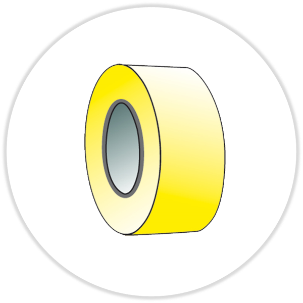 Profitape 80µm, gelb, 20 mm x 18 Meter