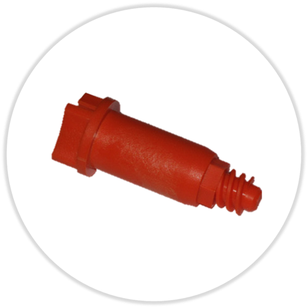 Schraube zu Distanzstück 50 mm, glasfaserverstärkter Kunststoff, orange