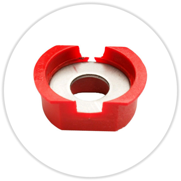 Speedmount plus rot mit Rundloch 12 mm