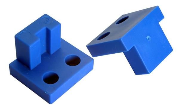 Clamping block blue for the Bobst SP machine