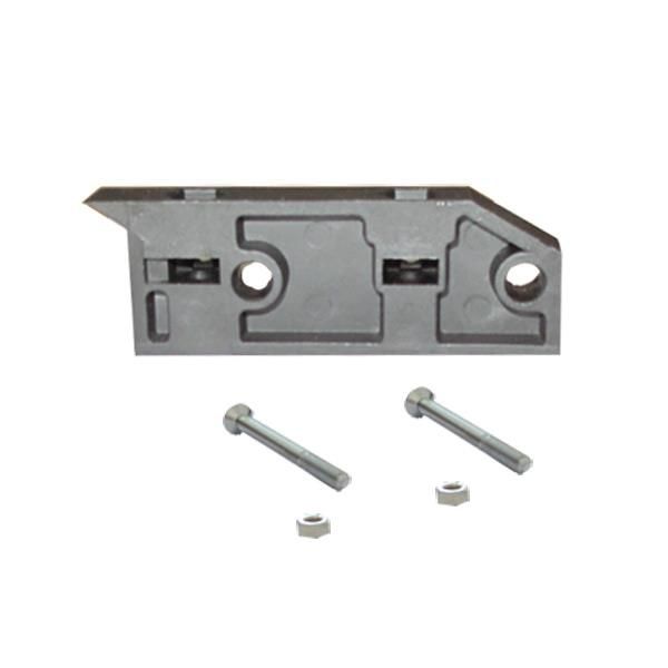 Clamping Jaw plastic, reinforced with glasfibre for female stripping board black for 25 mm reinforcement, with nuts and screws